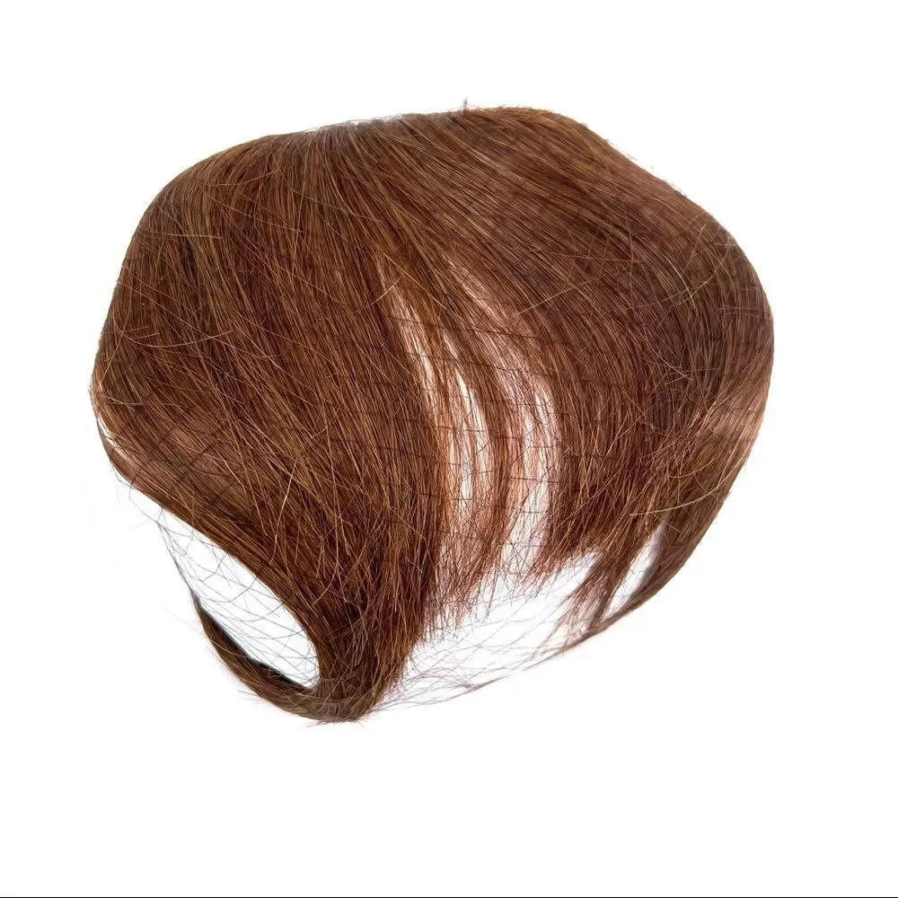 NWT‎ New Dee Thens Natural Light brown Wig bangs Halloween costume fun